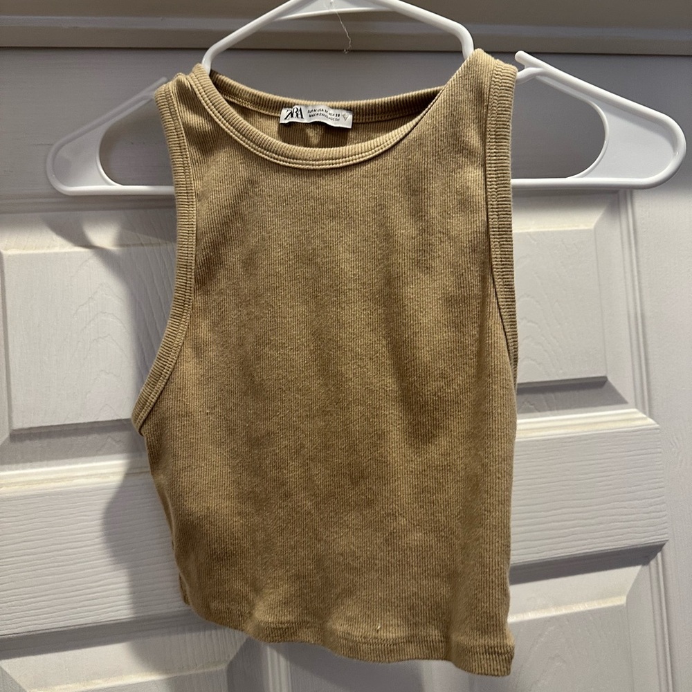 Zara crop tank top